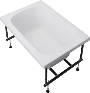 Акриловая ванна Aquanet Seed 347891 100x70 см с каркасом с фронтальной и боковой панелями